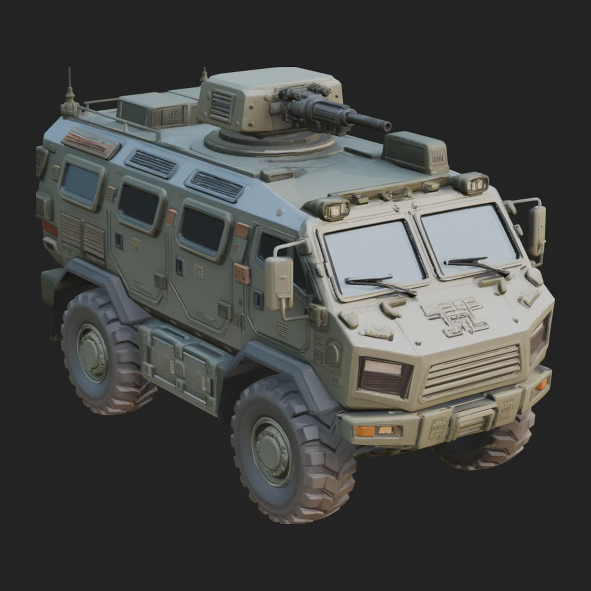 Armored Security Truck Model Design 15