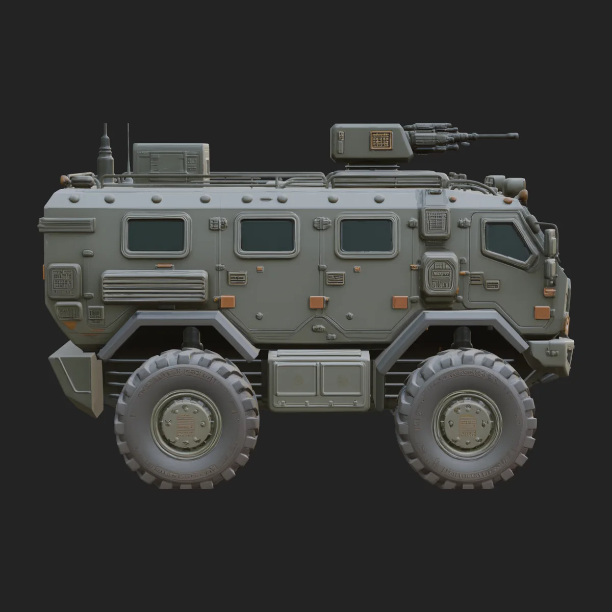 Armored Security Truck Model Design 18