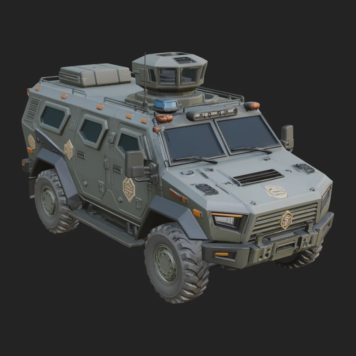 Armored Security Truck Model Design 20