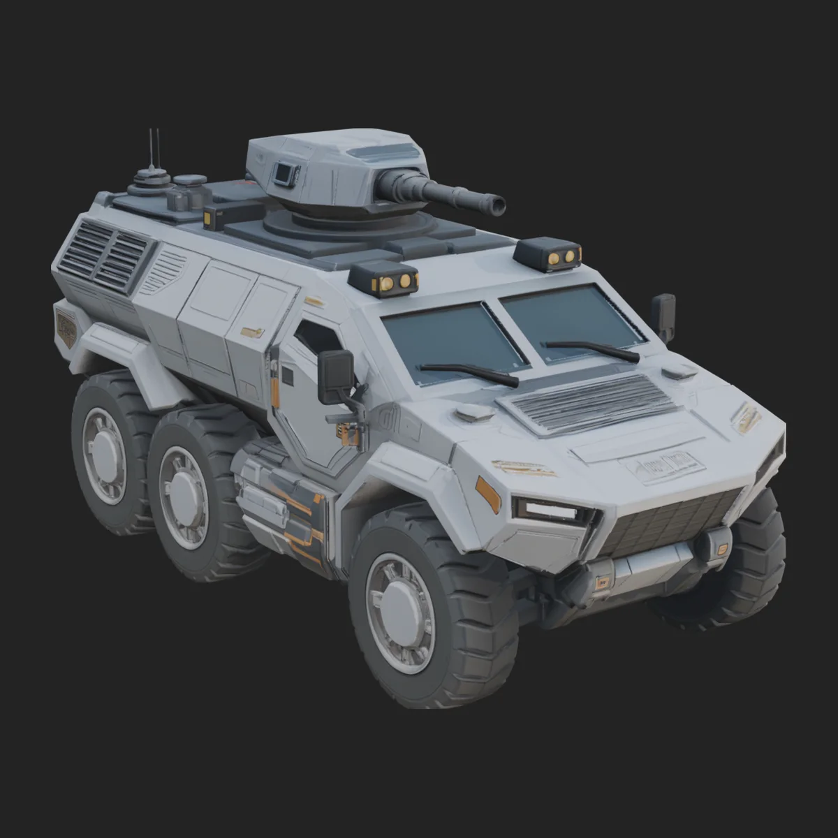 Armored Security Truck Model Design 22