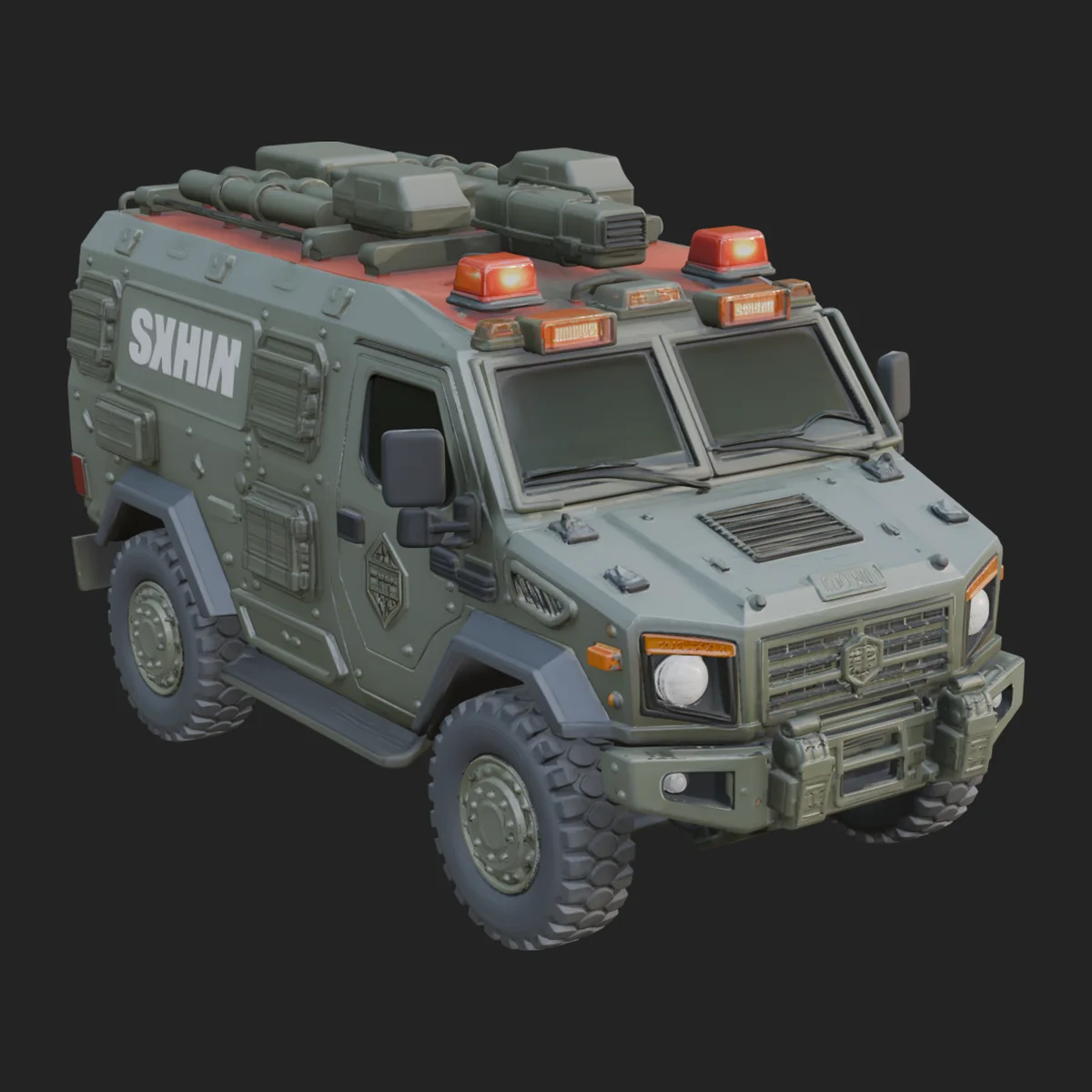 Armored Security Truck Model Design 23