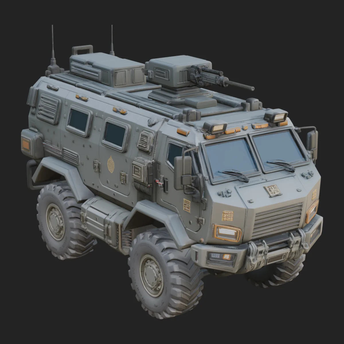 Armored Security Truck Model Design 24