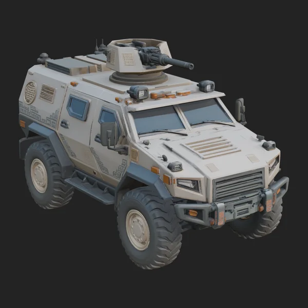 Armored Security Truck Model Design 4