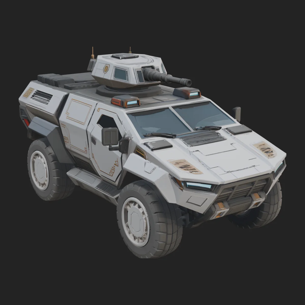 Armored Security Truck Model Design 6