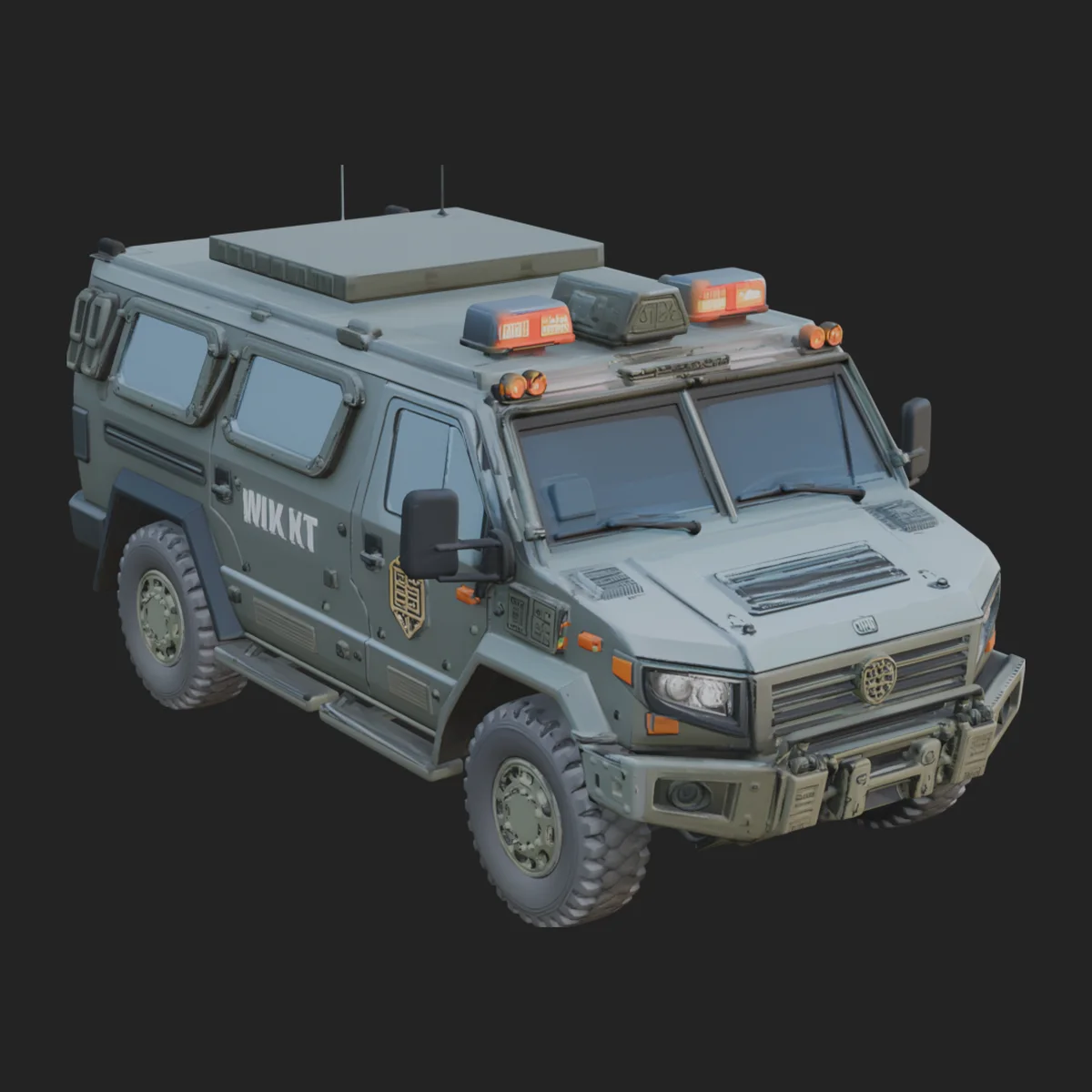 Armored Security Truck Model Design 8