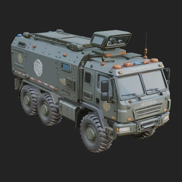 Armored Security Truck Model Design 9