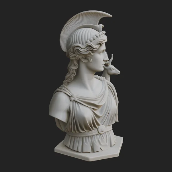 Artemis Bust Statue Design 1
