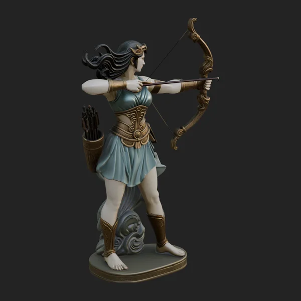 Artemis the Archer Statue Design 2