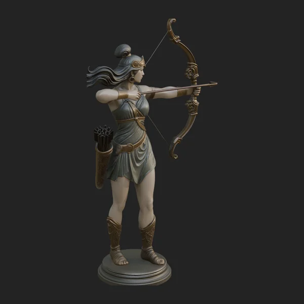 Artemis the Archer Statue Design 4