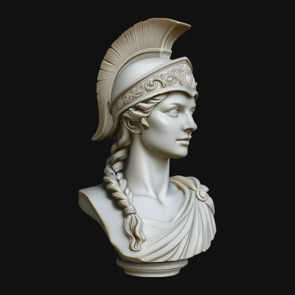 Athena Goddess Bust Statue Design 2
