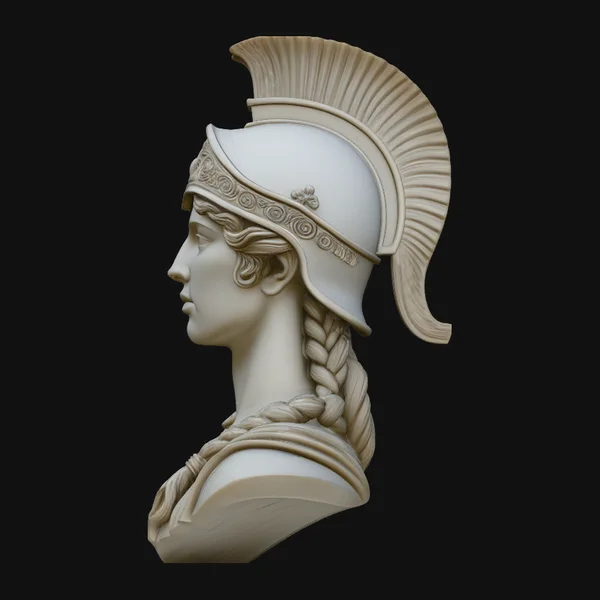 Athena Goddess Bust Statue Design 3