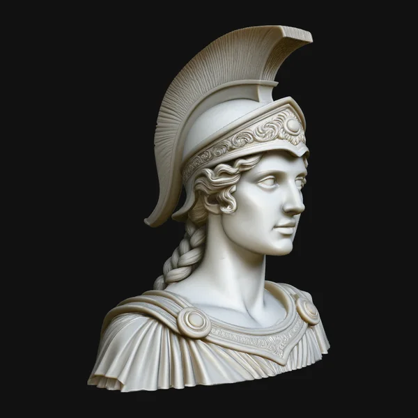Athena Goddess Bust Statue Design 4