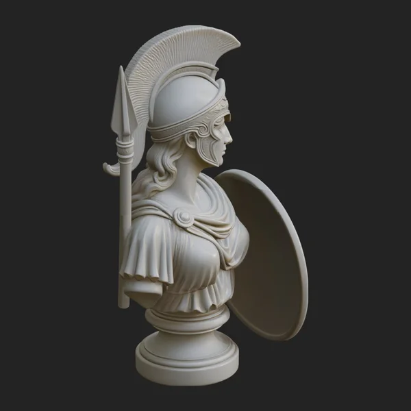 Athena Goddess Bust Statue Design 5