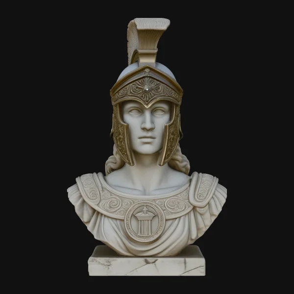Athena Warrior Bust Pendant Design 1