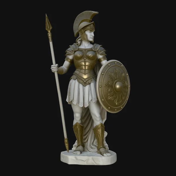 Athena Warrior Goddess Statue Design 2