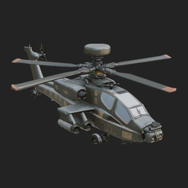 Attack Helicopter Model Design 1