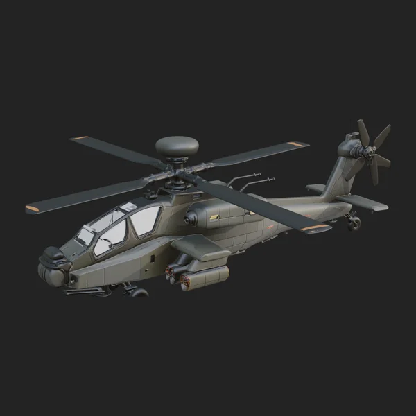 Attack Helicopter Model Design 11