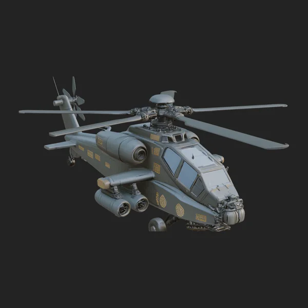 Attack Helicopter Model Design 12