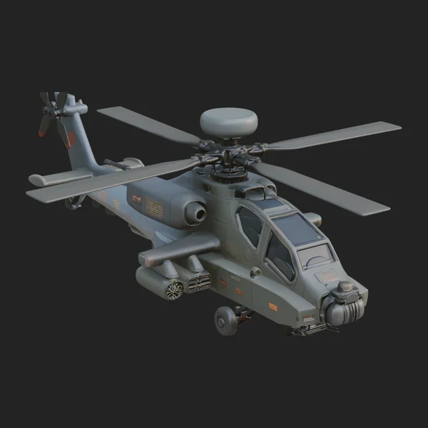 Attack Helicopter Model Design 13