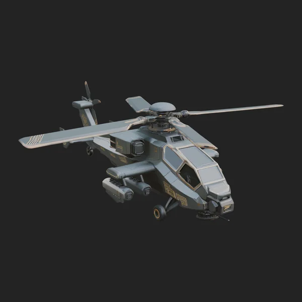 Attack Helicopter Model Design 2