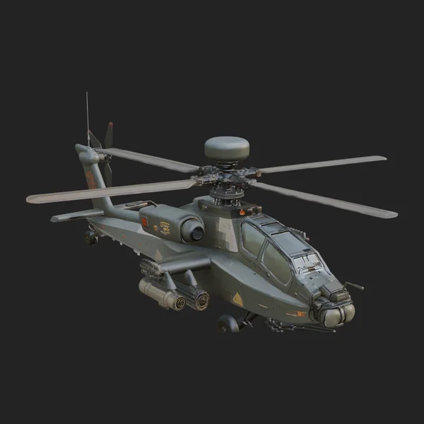 Attack Helicopter Model Design 8
