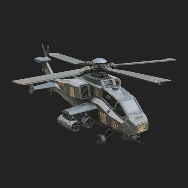Attack Helicopter Model Design 9