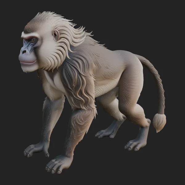 Baboon Statue Design 1