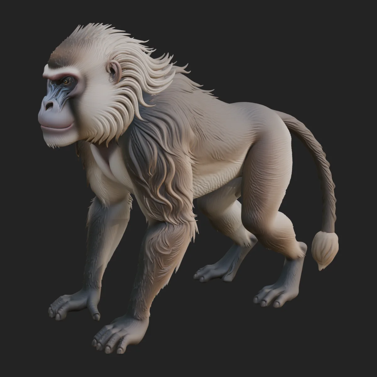 Baboon Statue Design 1