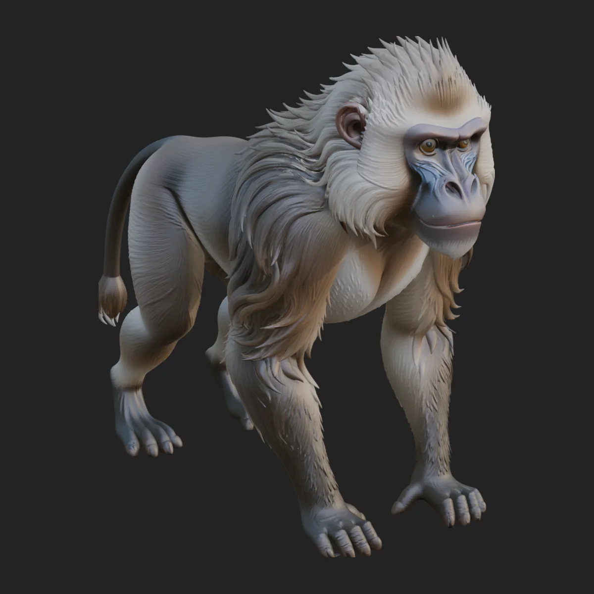 Baboon Statue Design 2