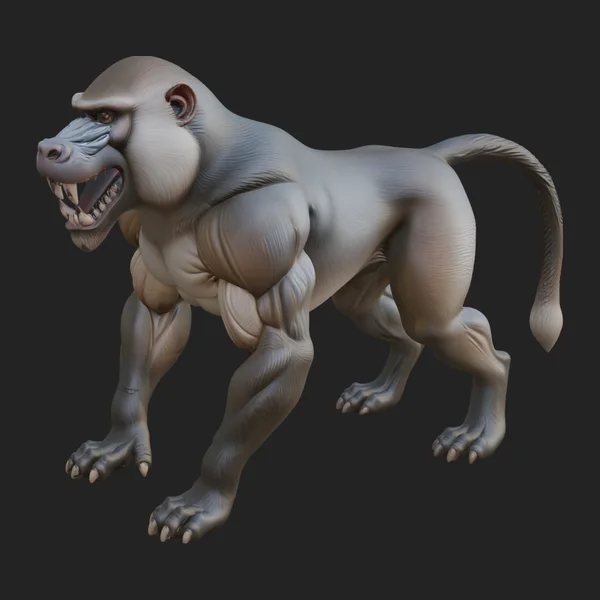 Baboon Statue Design 3