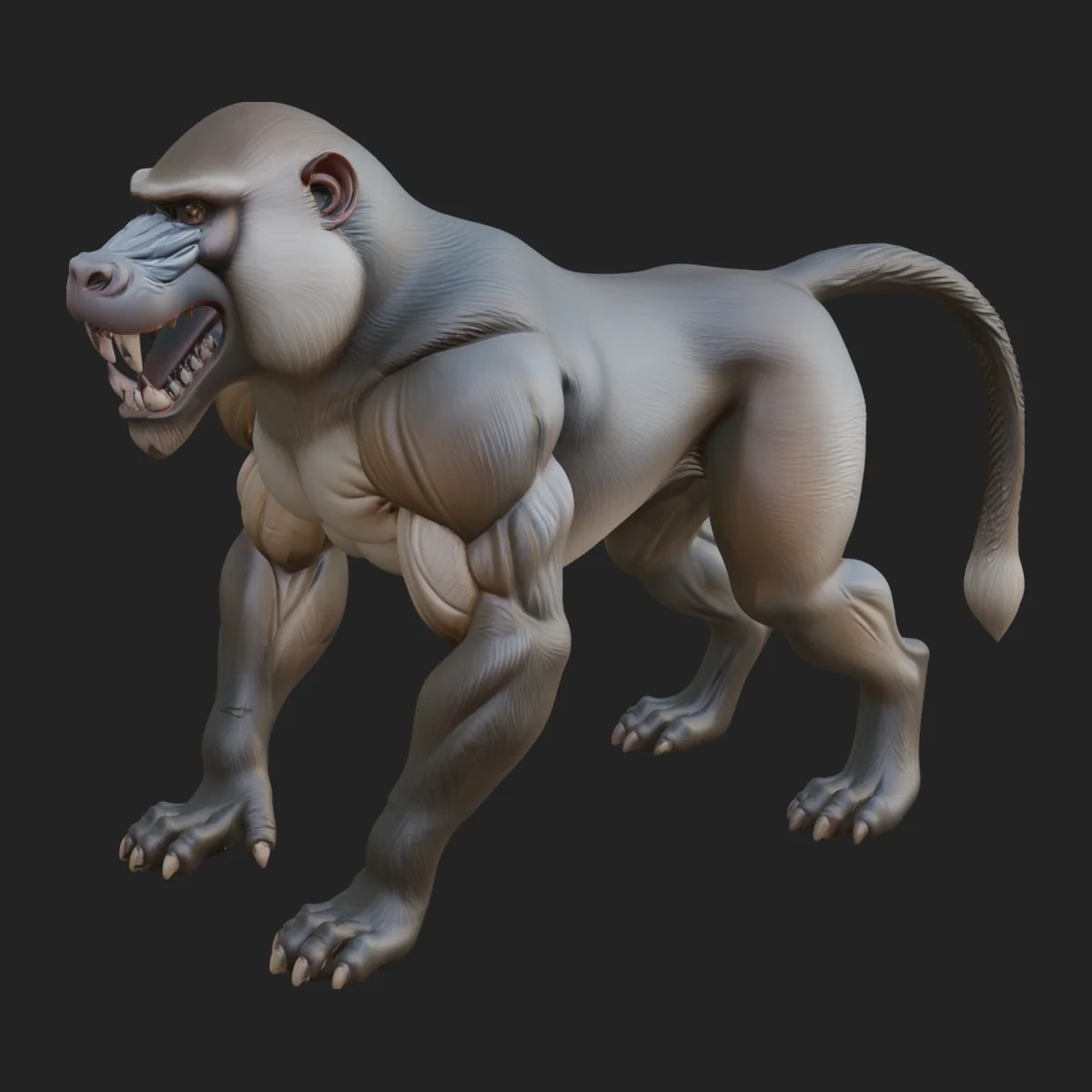 Baboon Statue Design 3