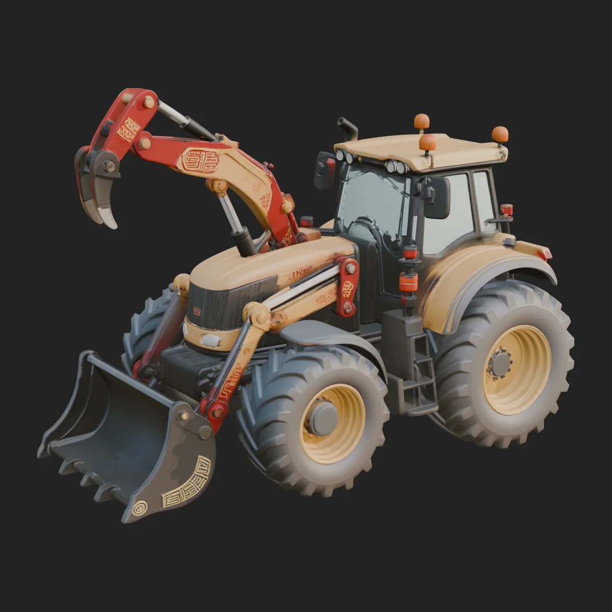 Backhoe Loader Model Design 1
