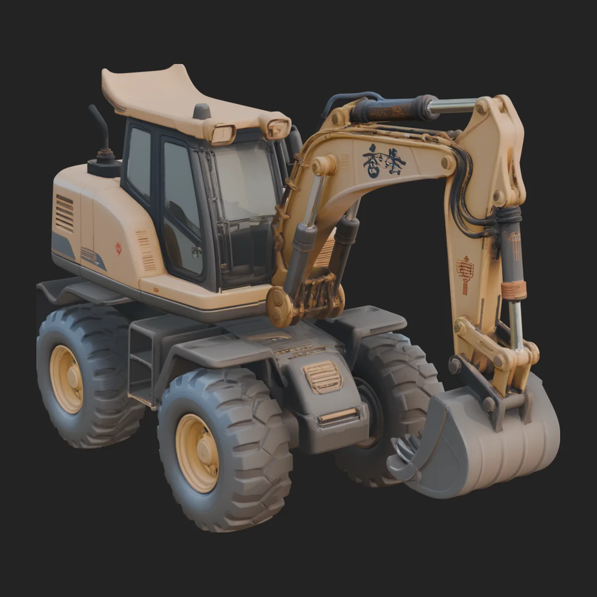 Backhoe Loader Model Design 3