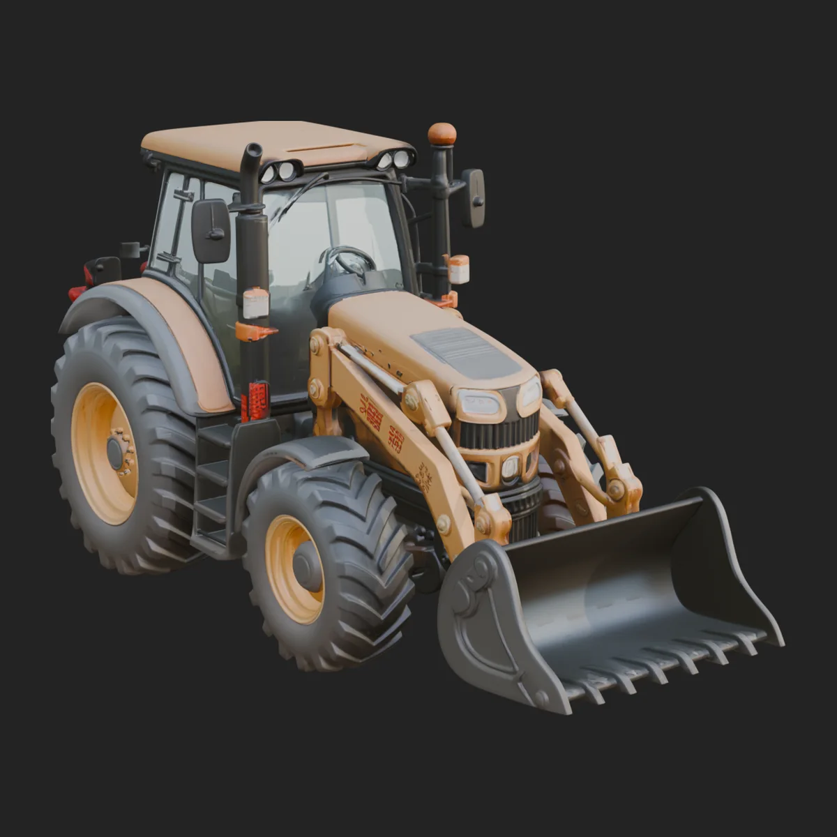 Backhoe Loader Model Design 5