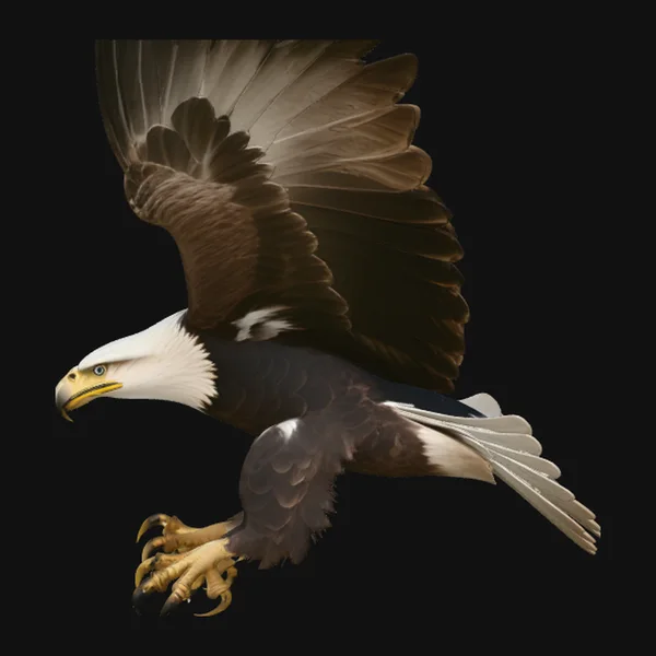 Bald Eagle in Flight Statue Design 2