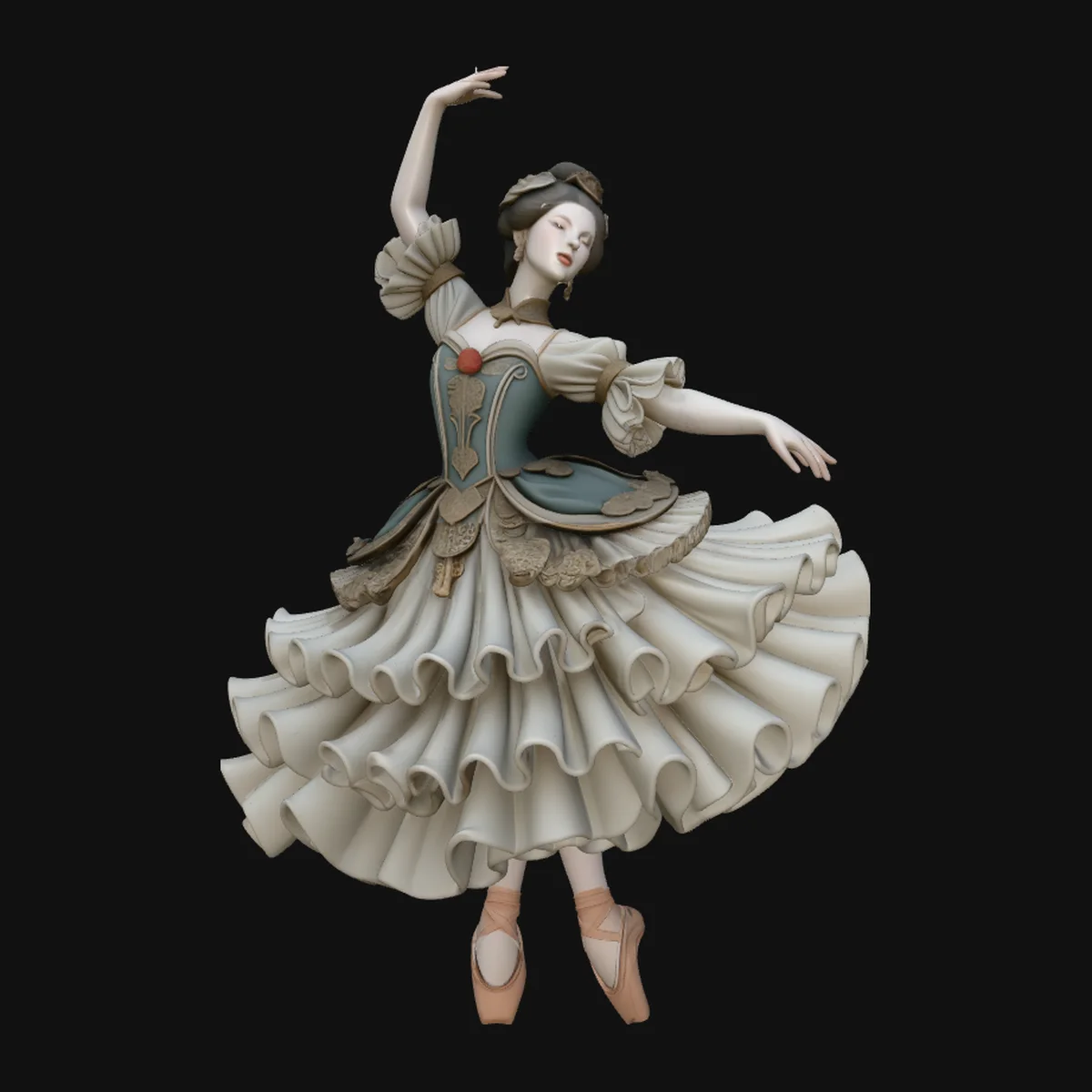 Ballerina Dancer Statue Design 2