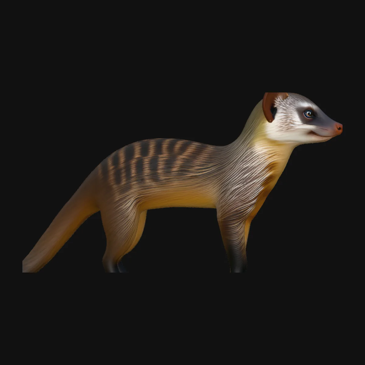 Banded Mongoose Statue Design 1