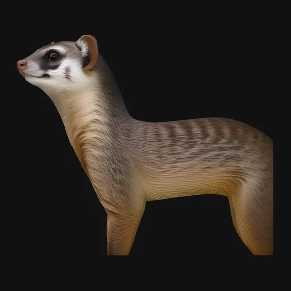 Banded Mongoose Statue Design 3