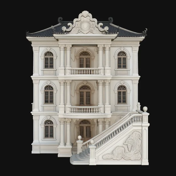 Baroque Mansion Model Design 1