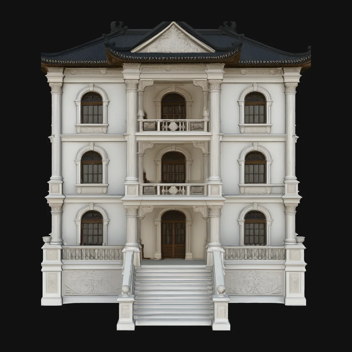 Baroque Mansion Model Design 2