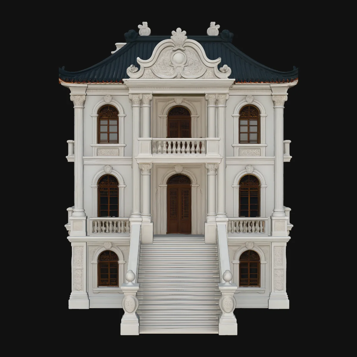 Baroque Mansion Model Design 3