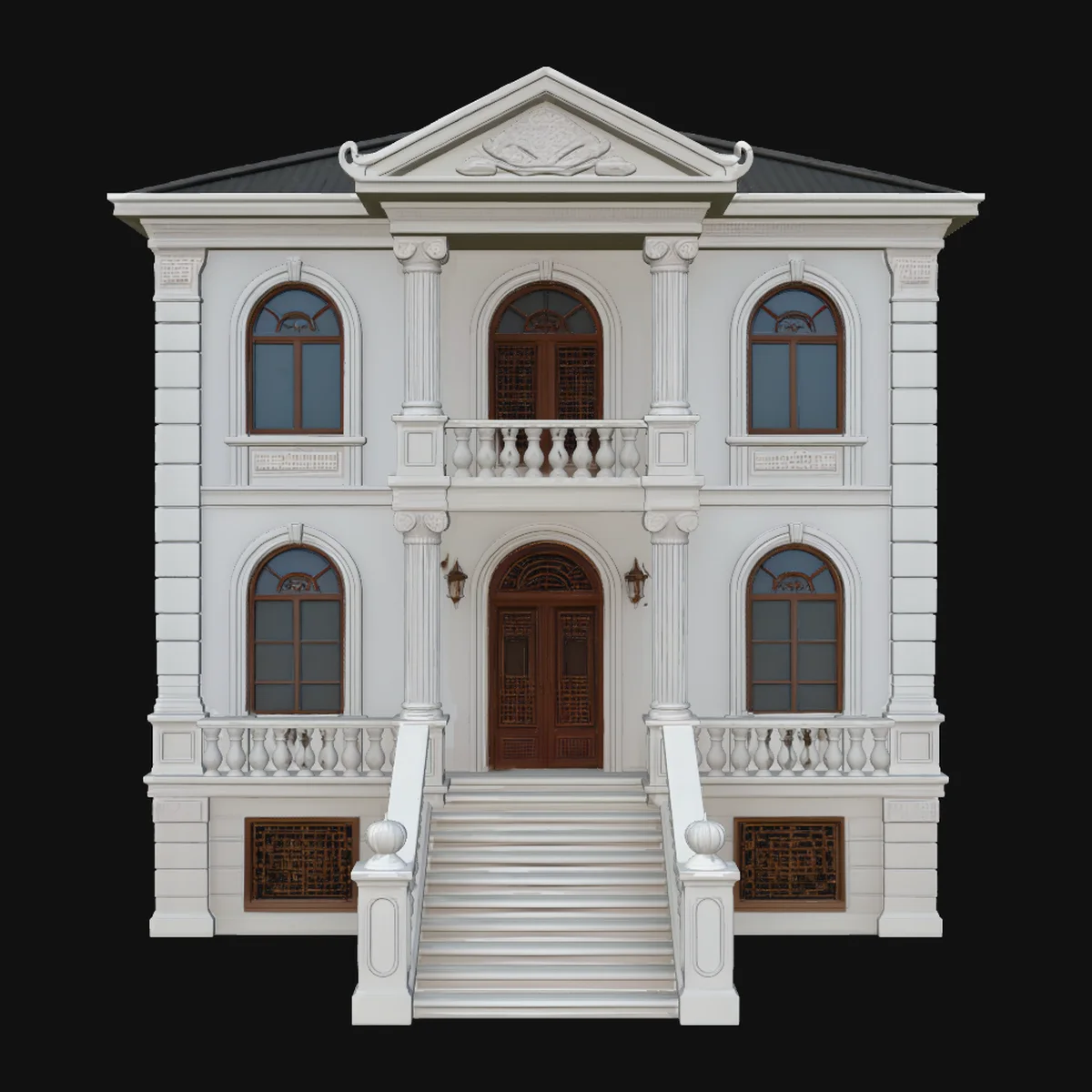 Baroque Mansion Model Design 8