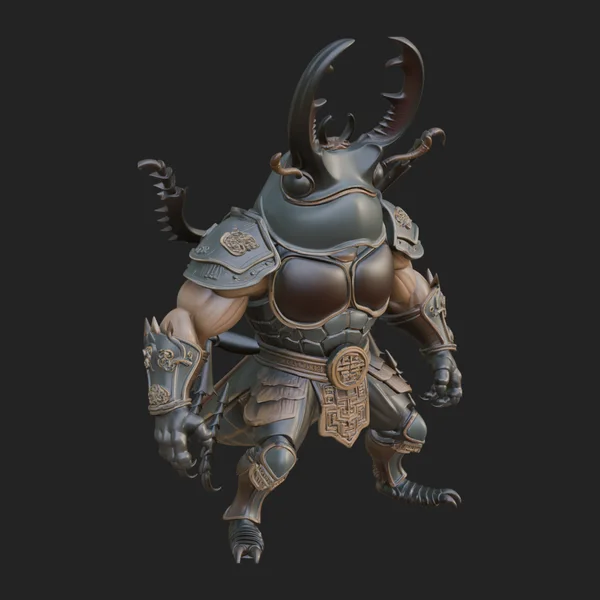 Beast Warrior Statue Design 2
