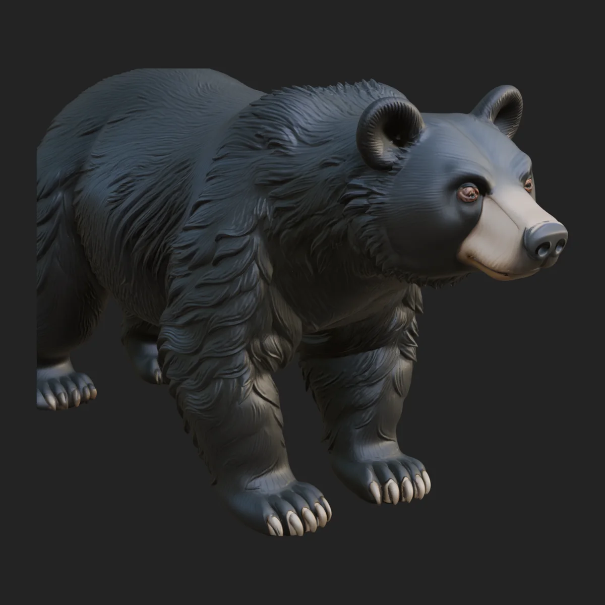 Black Bear Statue Design 1