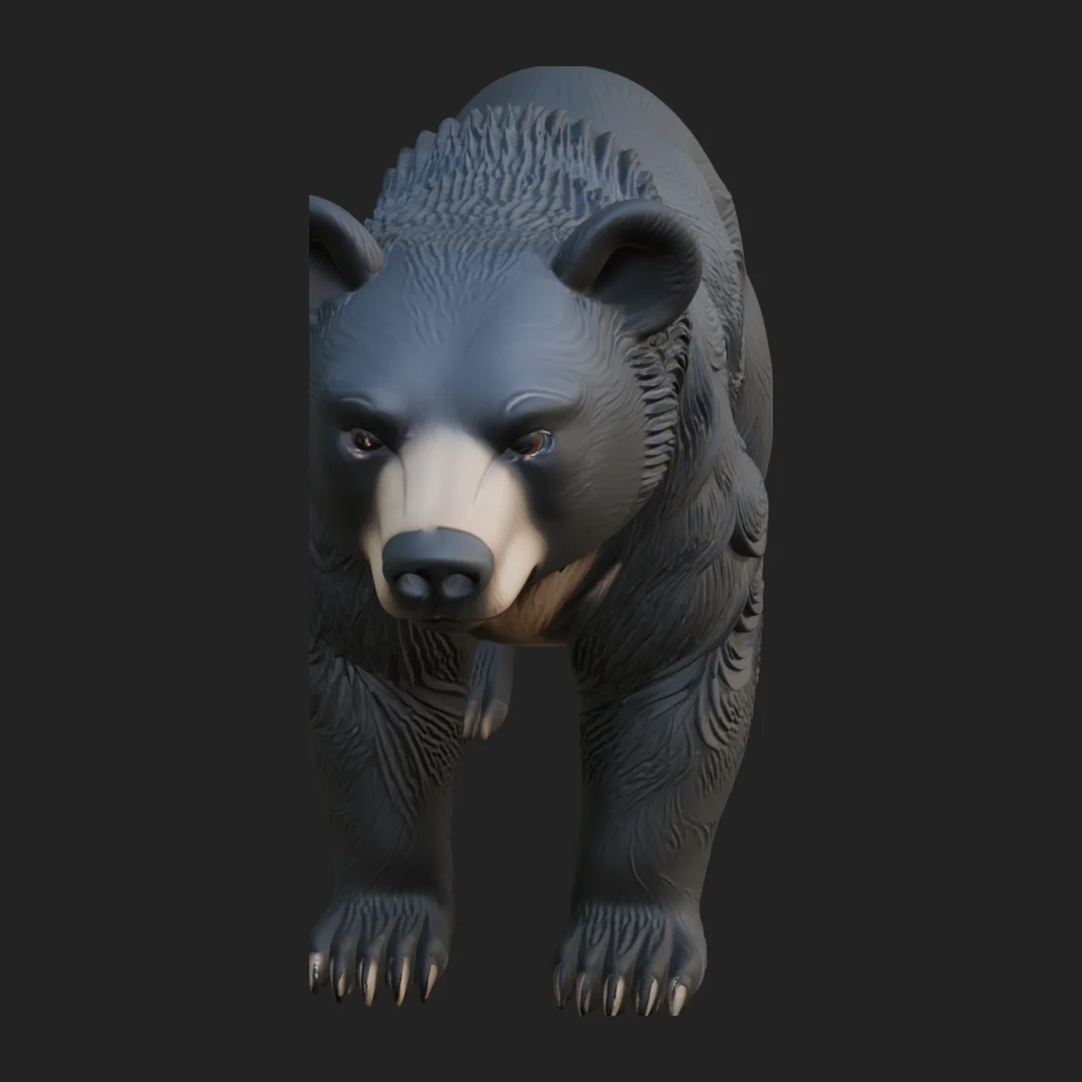 Black Bear Statue Design 2