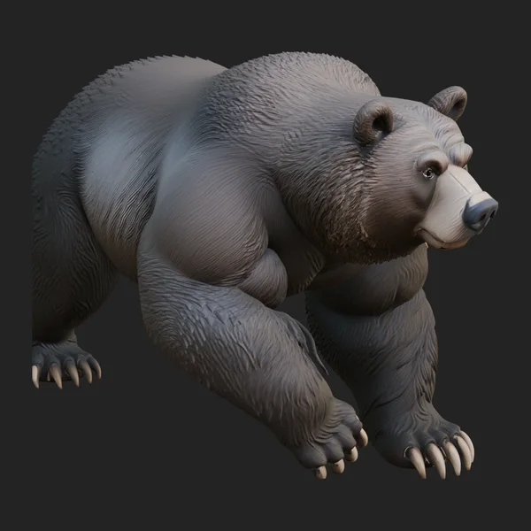 Brown Bear Statue Design 2