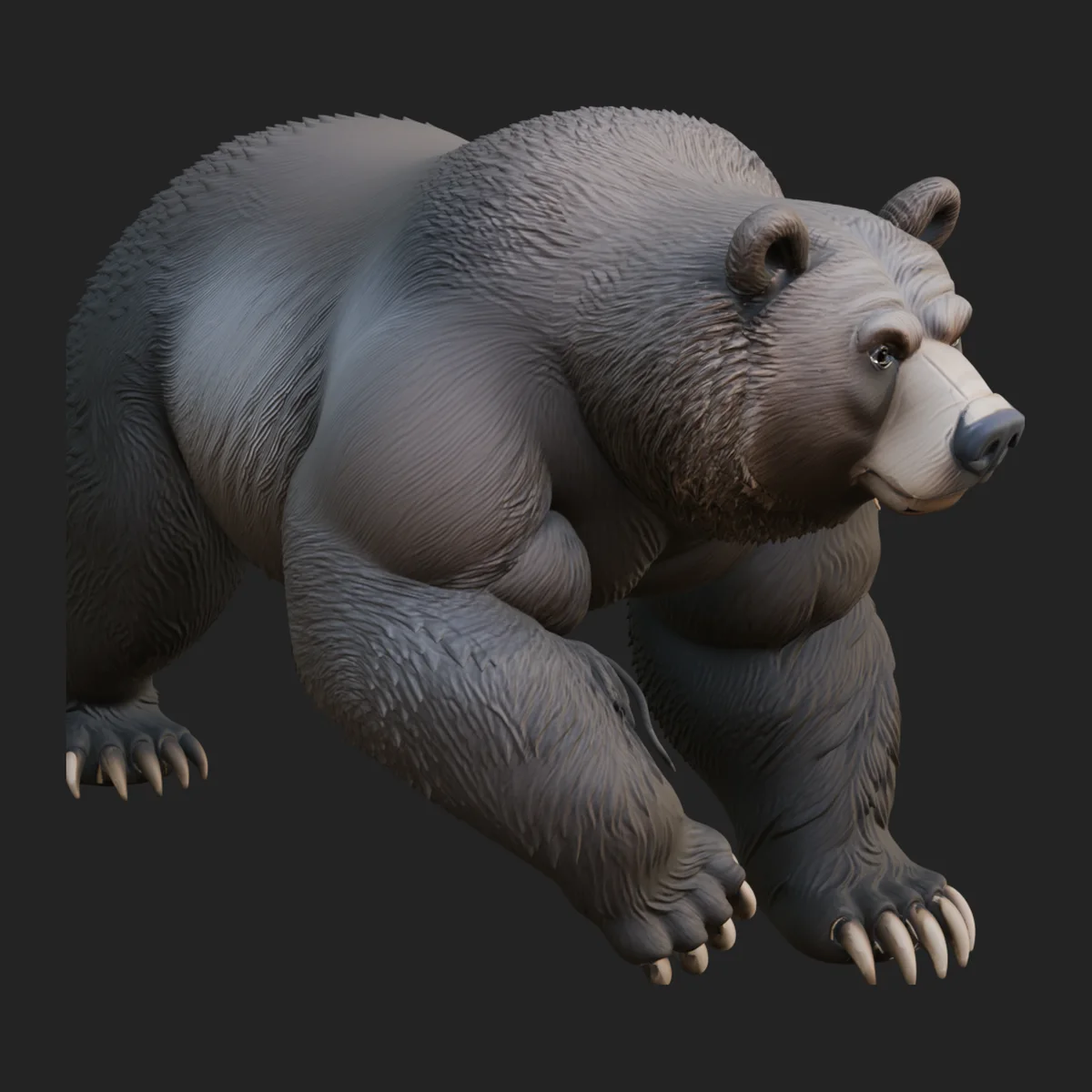 Brown Bear Statue Design 2