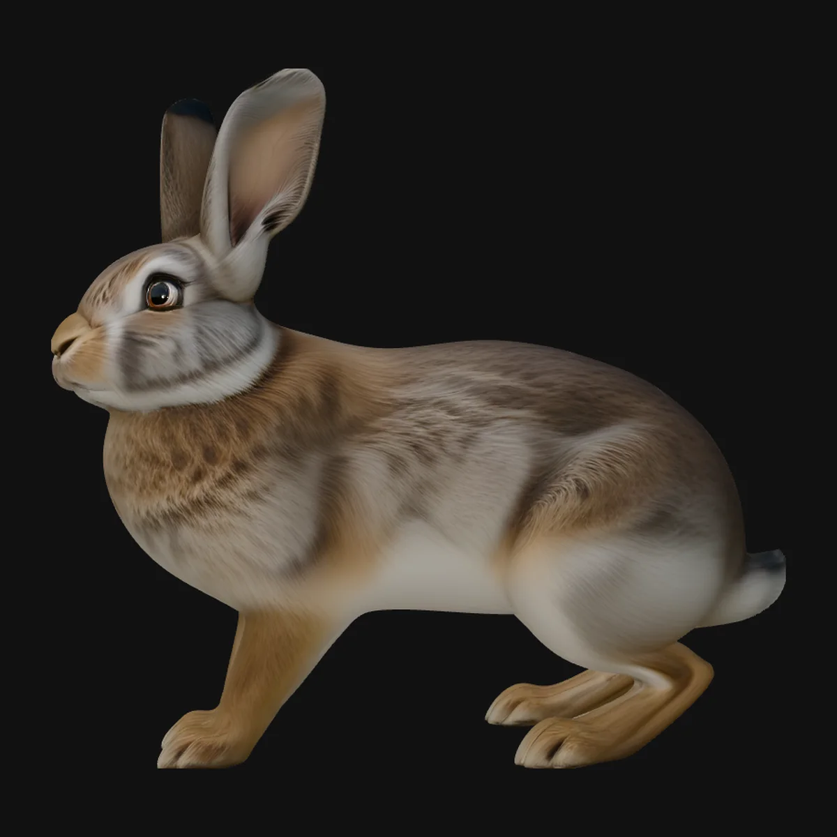 Brown Hare Statue Design 3