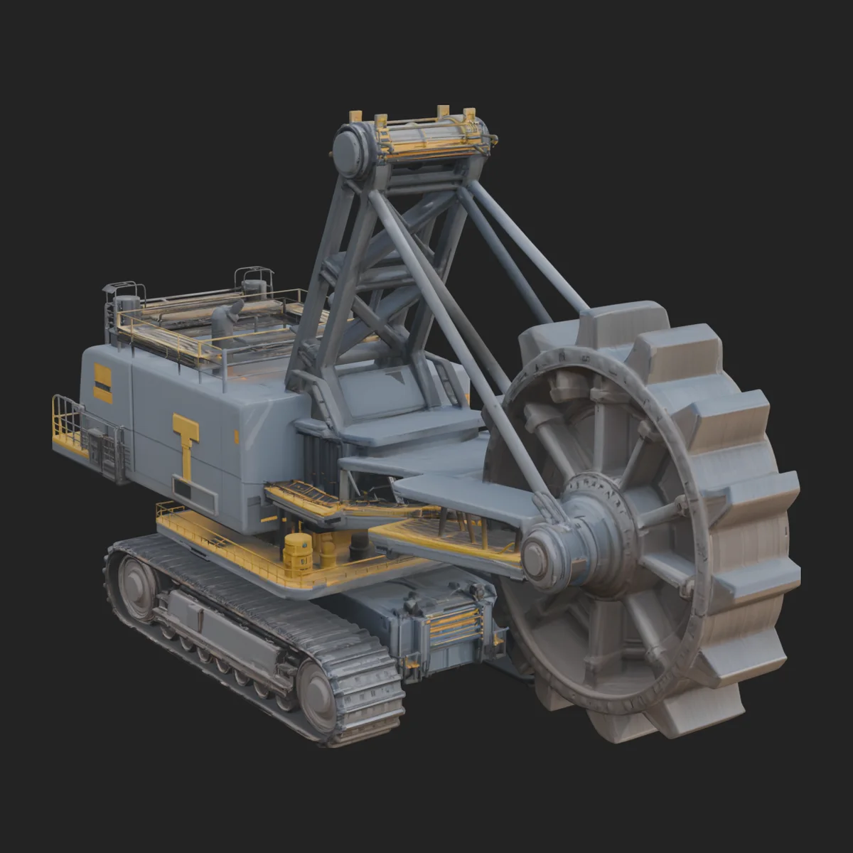 Bucket Wheel Excavator Model Design 1