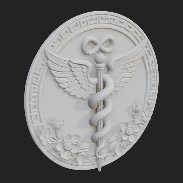 Caduceus Medical Wall Plaque Design 2
